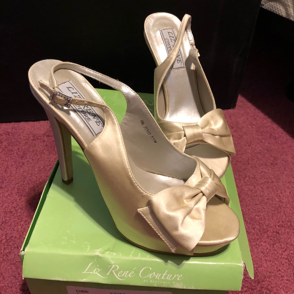 Platform wedding high heels